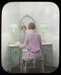 Woman at Mirror (Seattle Municipal Archives)